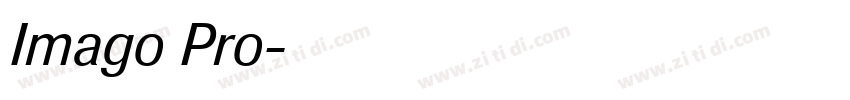 Imago Pro字体转换